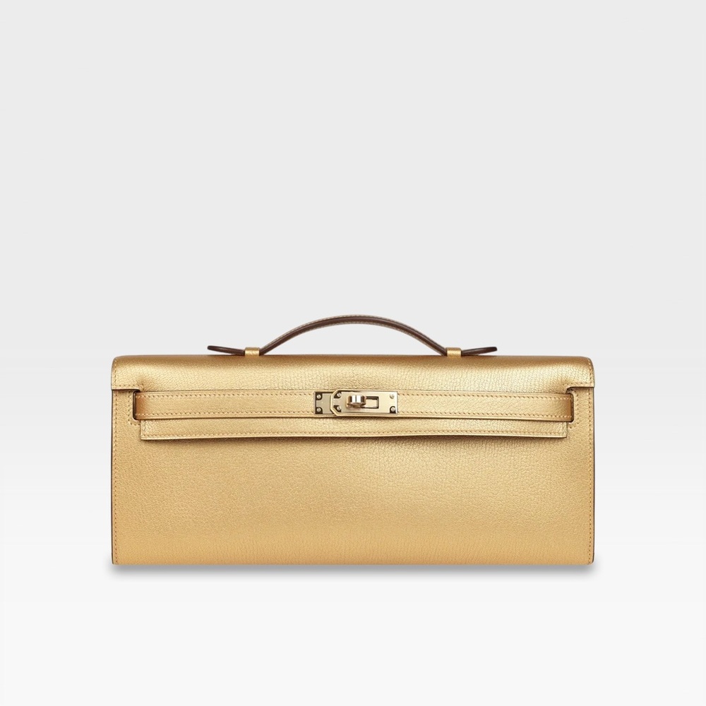 Hermès - Kelly Cut - Dore Chevre Chamkilight